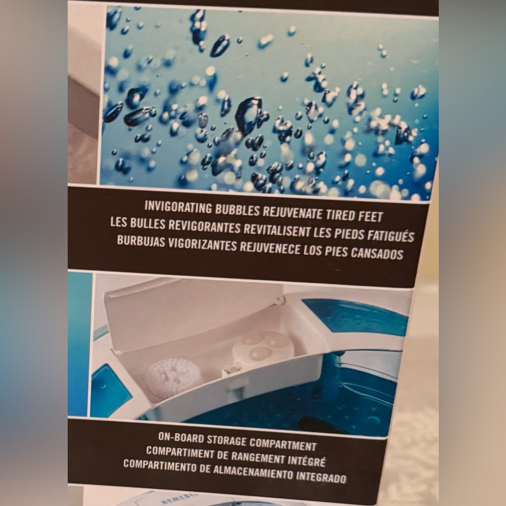 Homedics Shower Bliss FOOT SPA with heat boost. - Picture 10 of 11